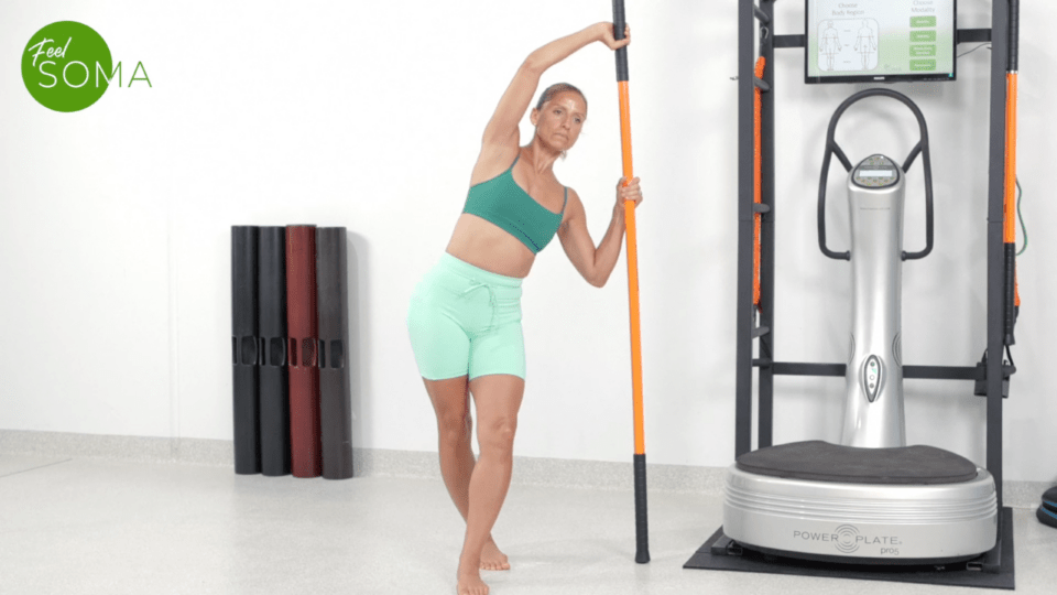 Stick - OH Cross Leg Step